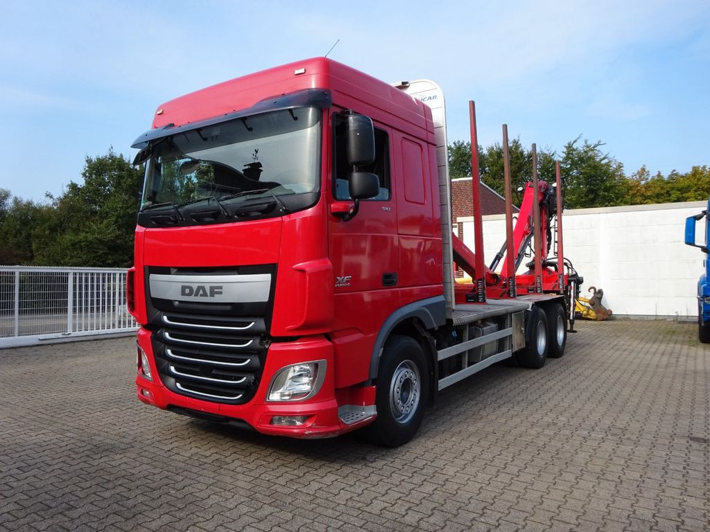 DAF XF 510 + EPSILON M120Z Holzheckladekran +Greifer - Camion grumier, Camion grue: photos 4 DAF XF 510 + EPSILON M120Z Holzheckladekran +Greifer - Camion grumier, Camion grue: photos 4