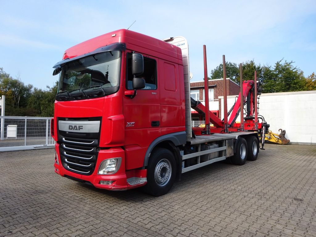 DAF XF 510 + EPSILON M120Z Holzheckladekran +Greifer - Camion grumier, Camion grue: photos 5 DAF XF 510 + EPSILON M120Z Holzheckladekran +Greifer - Camion grumier, Camion grue: photos 5