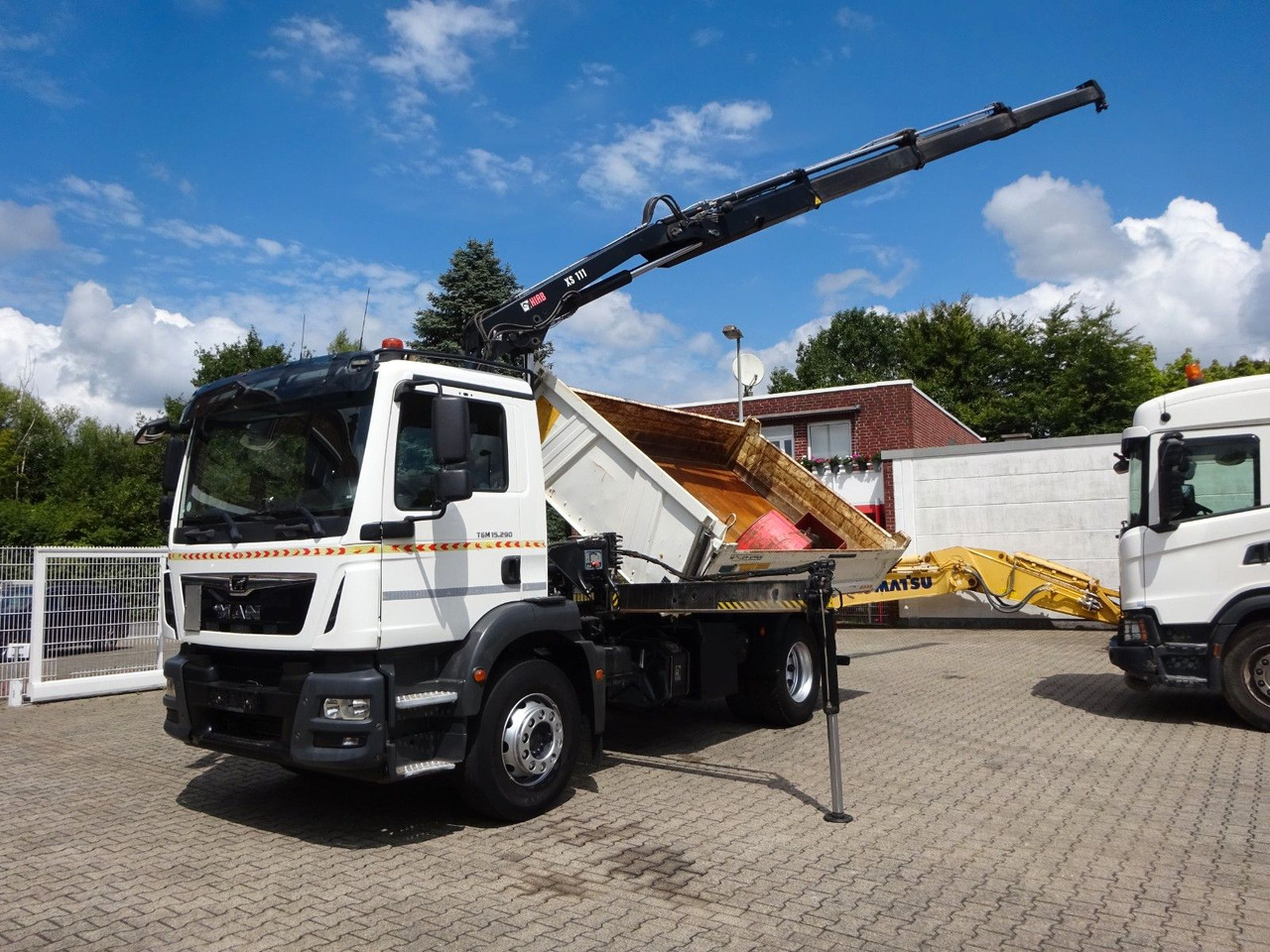 MAN 15.290 TGM 3Skipper + HIAB 111-B3 HIDUO Kran 4x2 - Camion benne, Camion grue: photos 4 MAN 15.290 TGM 3Skipper + HIAB 111-B3 HIDUO Kran 4x2 - Camion benne, Camion grue: photos 4