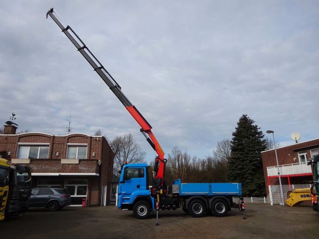MAN 28.460 TGS Pritsche + PK 34002 Kran 6x4 - Camion grue, Camion plateau: photos 3 MAN 28.460 TGS Pritsche + PK 34002 Kran 6x4 - Camion grue, Camion plateau: photos 3