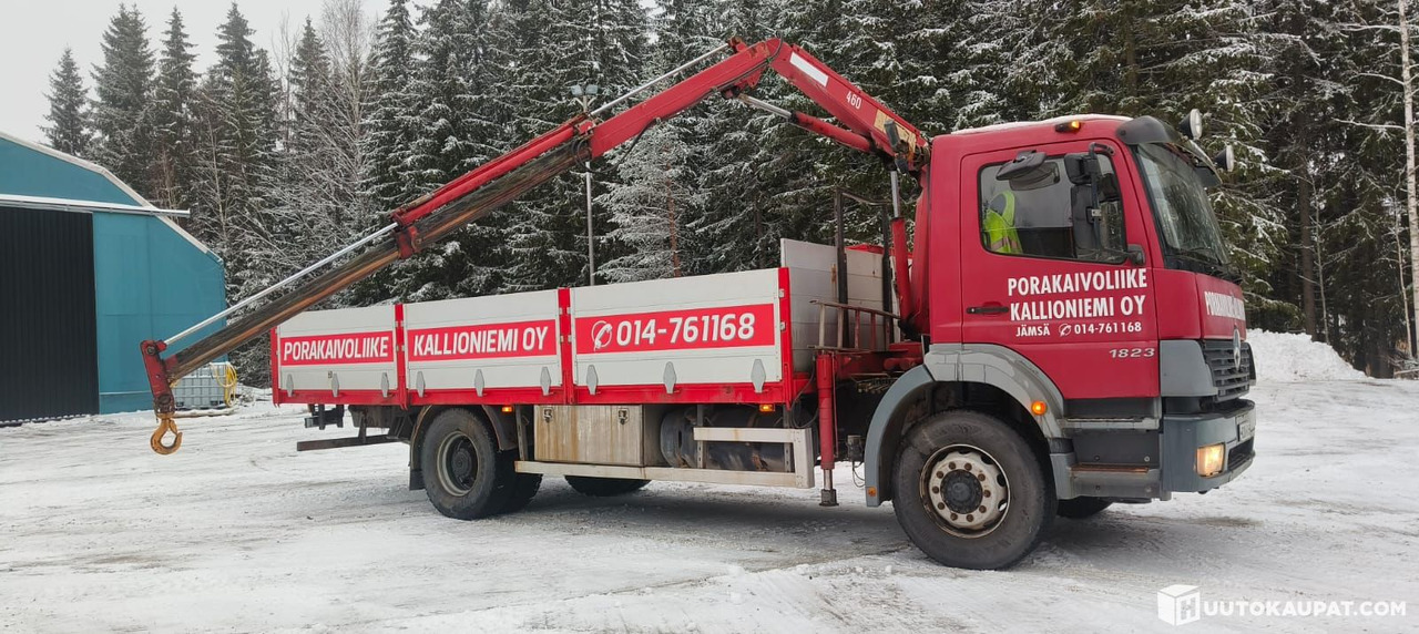 Mercedes-Benz Atego 1823, 2001, Jämsä - Camion plateau, Camion grue: photos 2 Mercedes-Benz Atego 1823, 2001, Jämsä - Camion plateau, Camion grue: photos 2