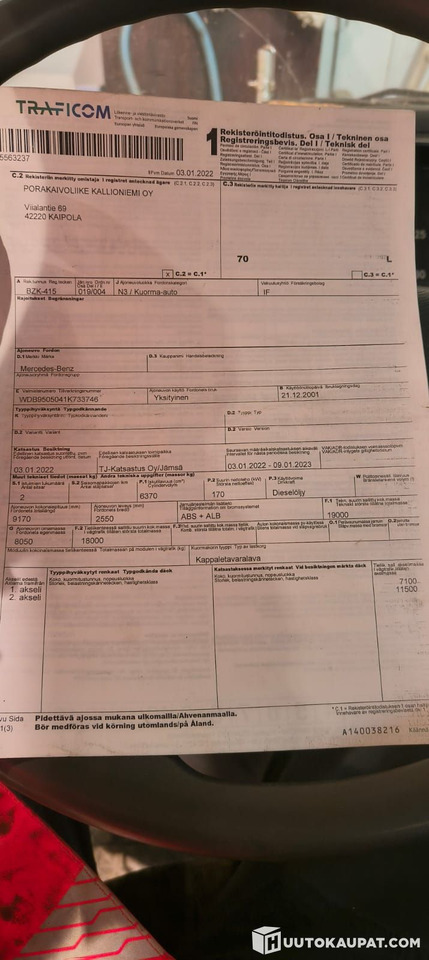 Crédit-bail Mercedes-Benz Atego 1823, 2001, Jämsä Mercedes-Benz Atego 1823, 2001, Jämsä: photos 15 Crédit-bail Mercedes-Benz Atego 1823, 2001, Jämsä Mercedes-Benz Atego 1823, 2001, Jämsä: photos 15
