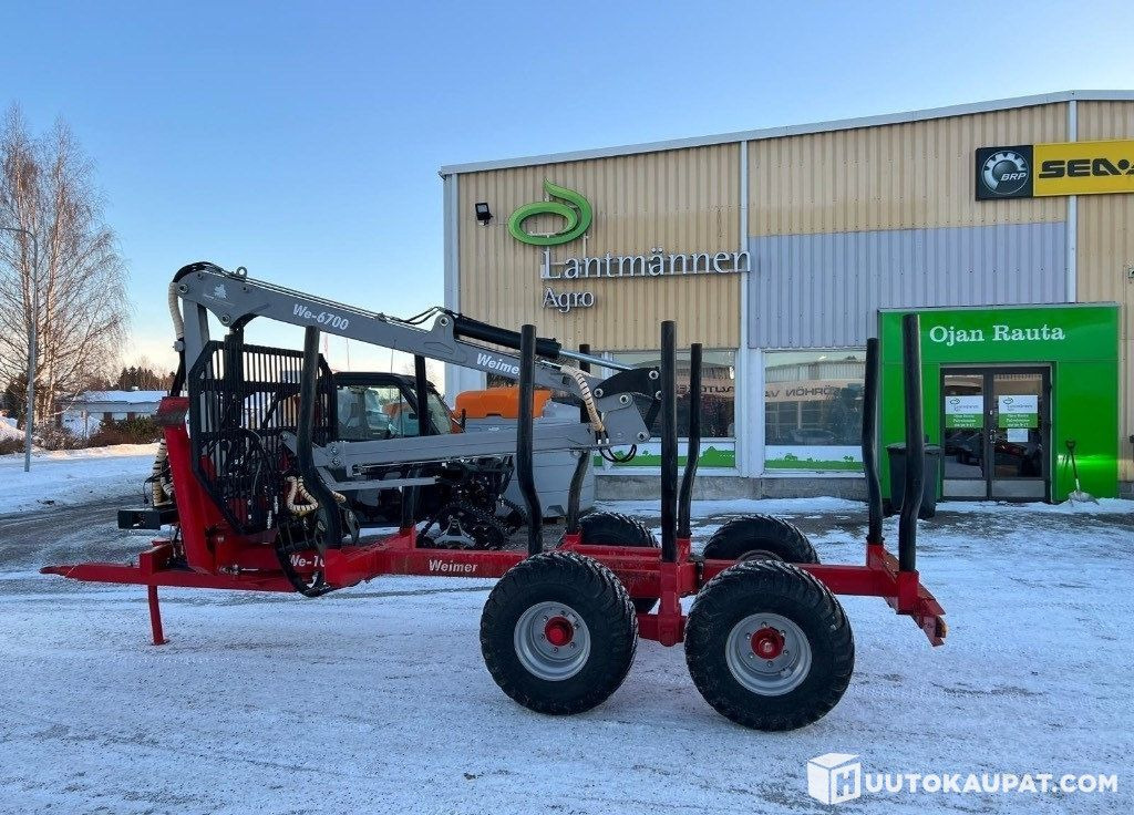 Weimer WE 6700 WE 10 forestry trailer package, 2016, Ylivieska - Remorque forestière: photos 1 Weimer WE 6700 WE 10 forestry trailer package, 2016, Ylivieska - Remorque forestière: photos 1