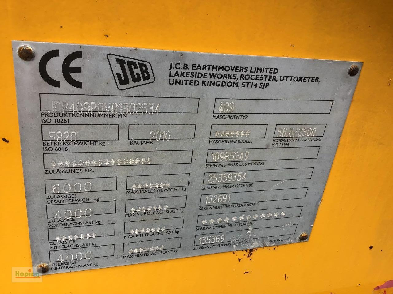 JCB 409 - Chargeuse sur pneus: photos 5 JCB 409 - Chargeuse sur pneus: photos 5