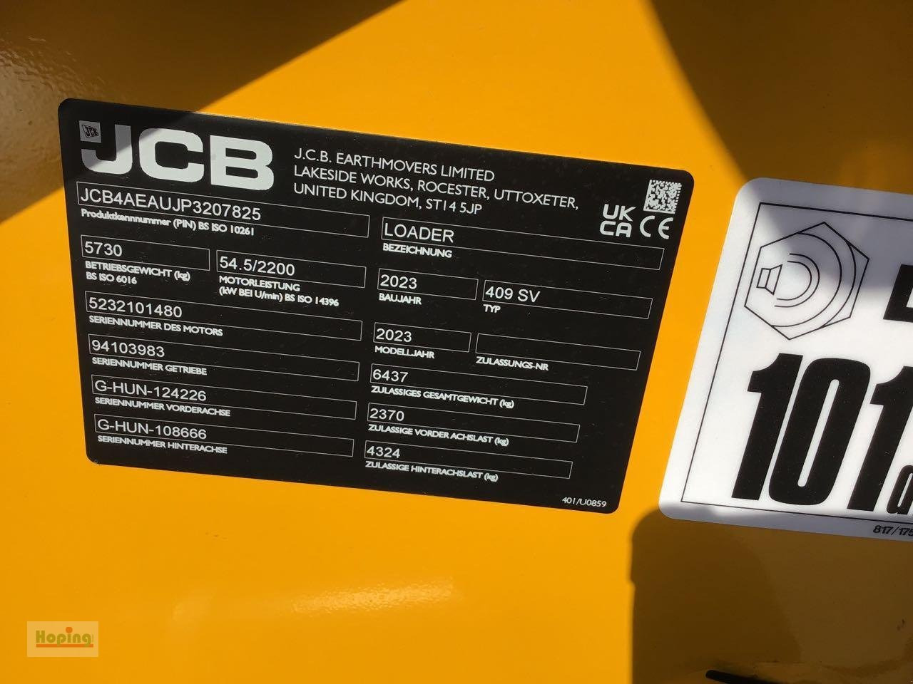 JCB 409 - Chargeuse sur pneus: photos 1 JCB 409 - Chargeuse sur pneus: photos 1