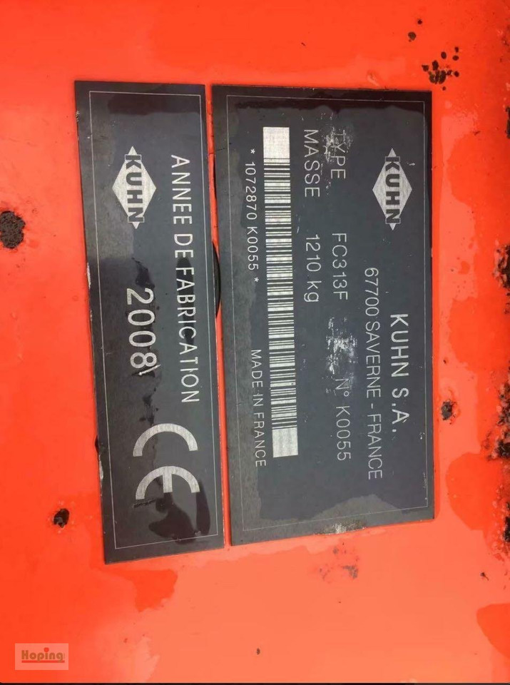 Faucheuse Kuhn FC313: photos 12