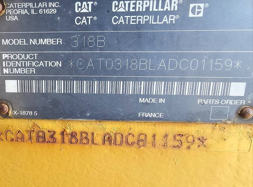 CAT 318 B L - Pelle sur chenille: photos 1 CAT 318 B L - Pelle sur chenille: photos 1
