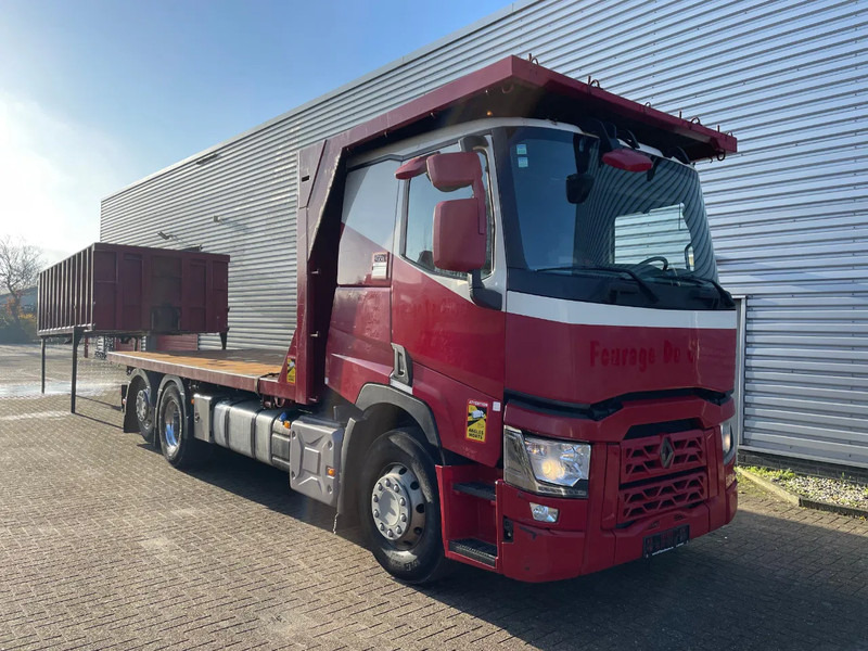 Renault T 460 / VOLLEDIG LUCHT GEVEERD / ALU VELGEN / HANDGESCHAKELD / LOW KM / - Camion plateau: photos 1 Renault T 460 / VOLLEDIG LUCHT GEVEERD / ALU VELGEN / HANDGESCHAKELD / LOW KM / - Camion plateau: photos 1