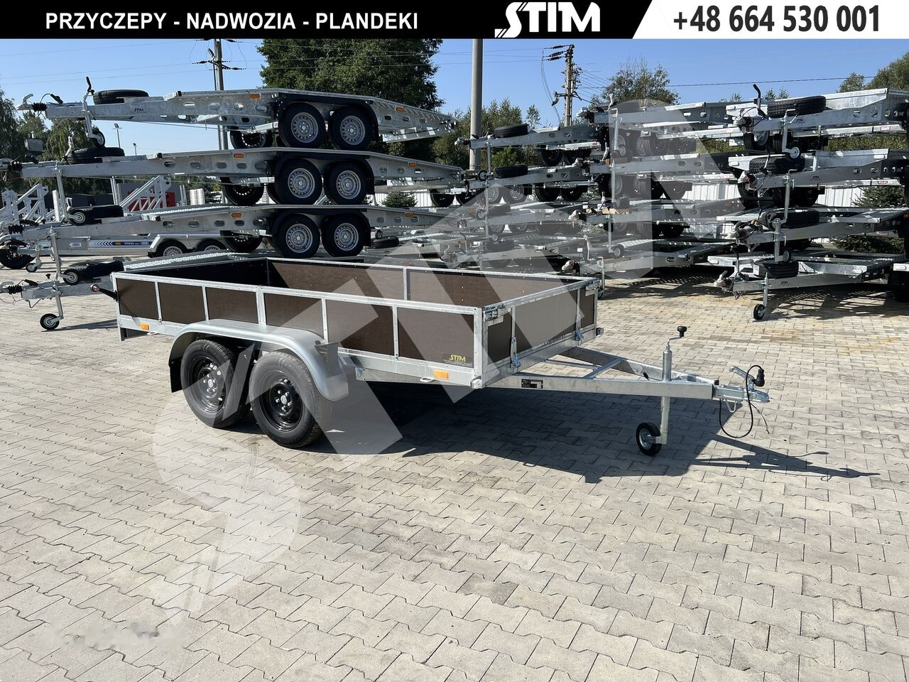 Stim S12-075/3415R + przednia burta otwierana + wzmocnienia ramy - Remorque voiture: photos 2 Stim S12-075/3415R + przednia burta otwierana + wzmocnienia ramy - Remorque voiture: photos 2