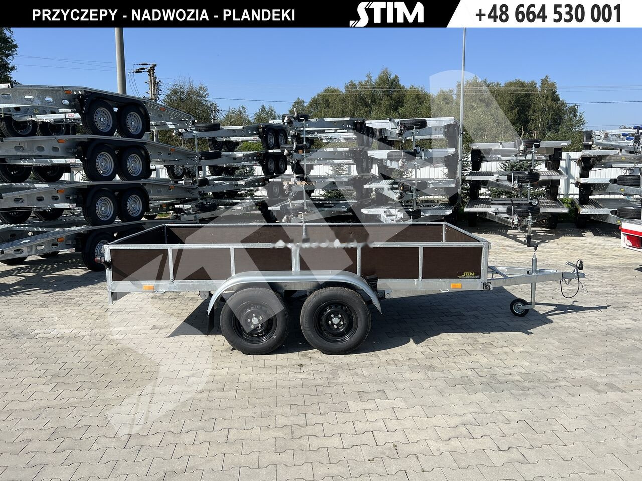 Stim S12-075/3415R + przednia burta otwierana + wzmocnienia ramy - Remorque voiture: photos 3 Stim S12-075/3415R + przednia burta otwierana + wzmocnienia ramy - Remorque voiture: photos 3