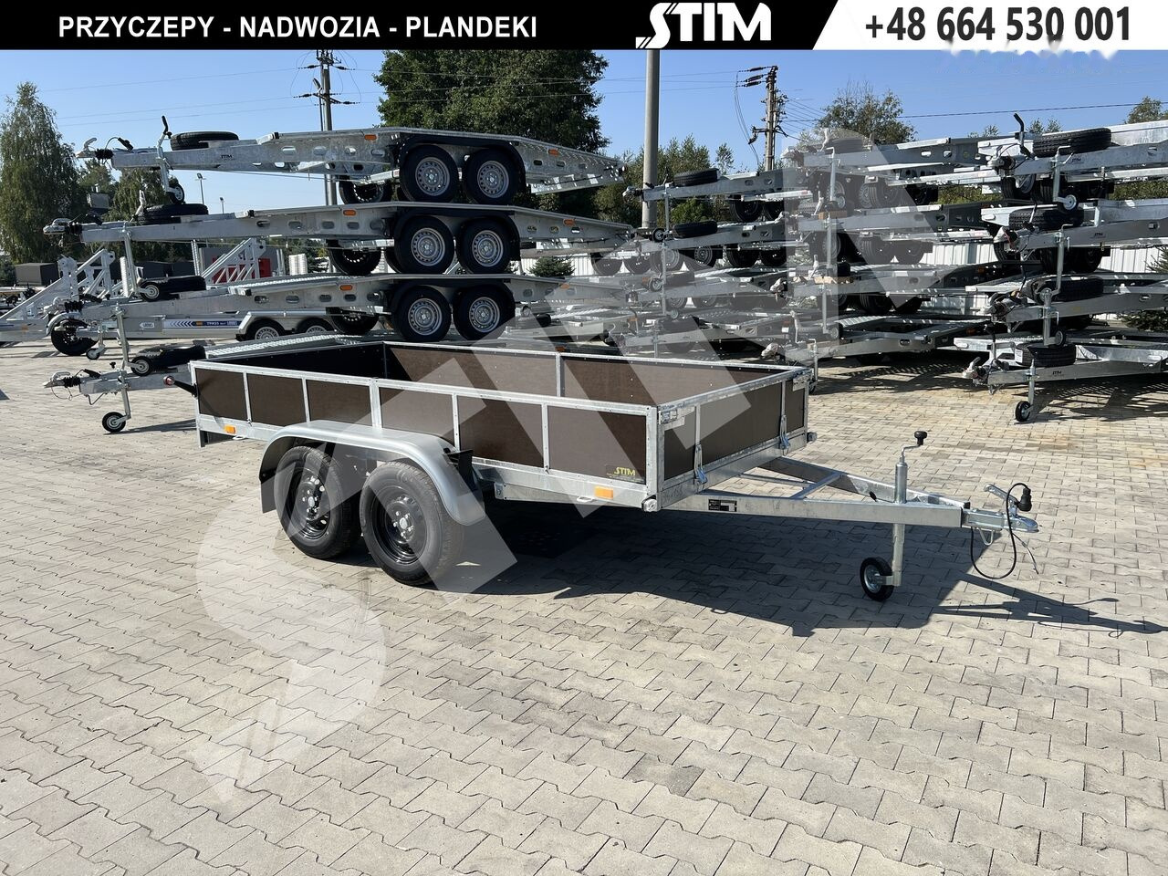 Stim S12-075/3415R + przednia burta otwierana + wzmocnienia ramy - Remorque voiture: photos 1 Stim S12-075/3415R + przednia burta otwierana + wzmocnienia ramy - Remorque voiture: photos 1