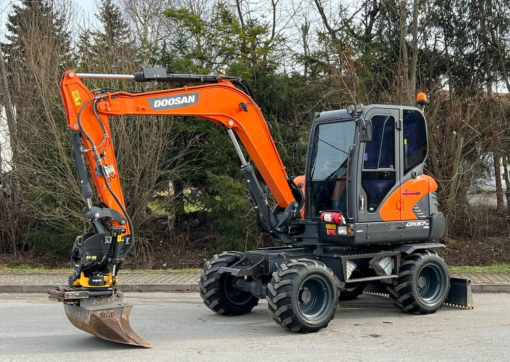 Pelle sur pneus Doosan DOOSAN DX57W *ROTOTILT* 2200 Motogodzin JAK NOWA KOPARKA KOŁOWA STAN PERFEKCYJNY SPROWADZONA: photos 13