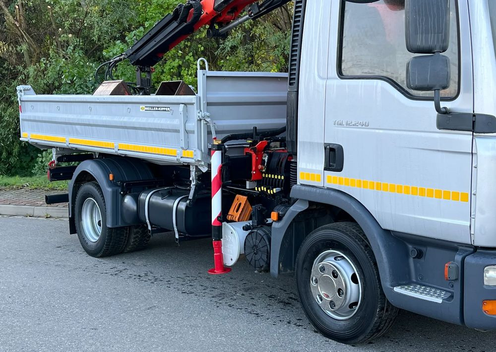 MAN MAN TGL 12-240 Kiper Wywrotka 4x2 Kran PALFINGER PK 12500 BARDZO DOBRY STAN - Camion benne: photos 4 MAN MAN TGL 12-240 Kiper Wywrotka 4x2 Kran PALFINGER PK 12500 BARDZO DOBRY STAN - Camion benne: photos 4