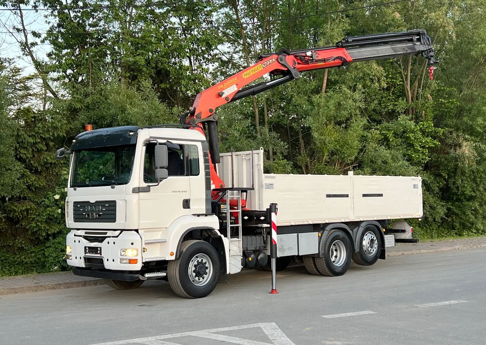 MAN * TGA 26-440 * 4x6 Hydrodrive * HDS Palfinger PK 20002 * Bardzo Dobry Stan - Camion plateau, Camion grue: photos 1 MAN * TGA 26-440 * 4x6 Hydrodrive * HDS Palfinger PK 20002 * Bardzo Dobry Stan - Camion plateau, Camion grue: photos 1