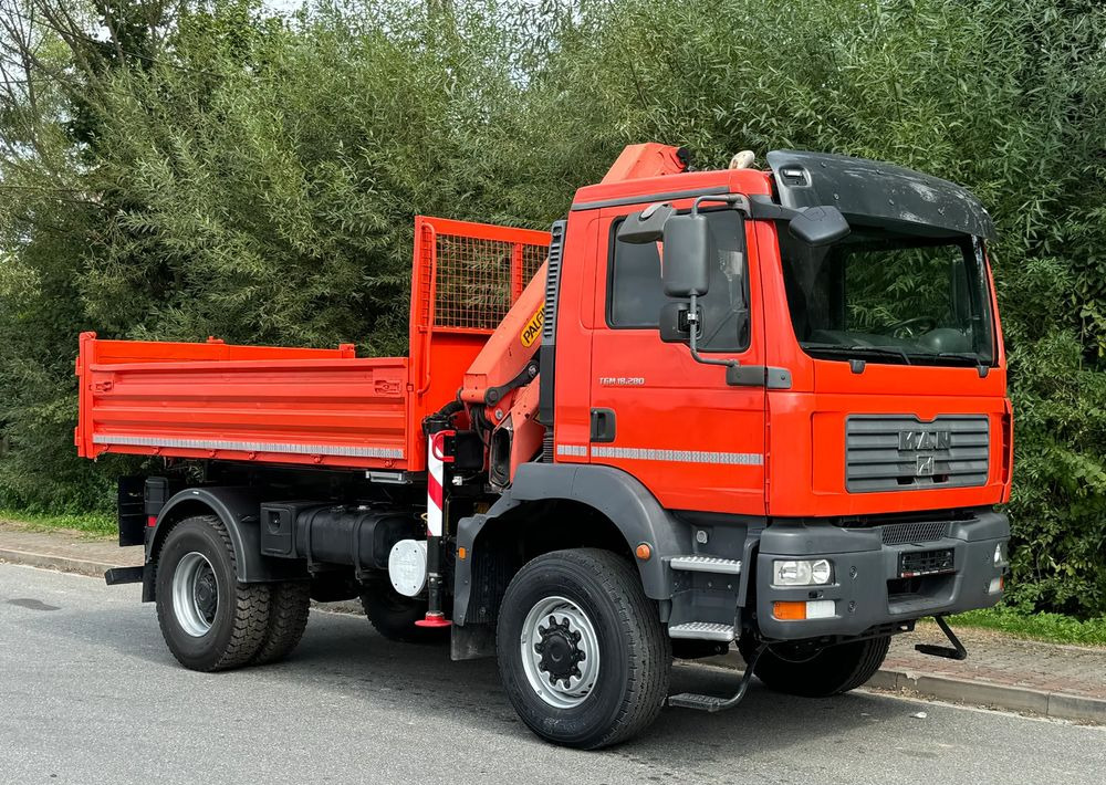 MAN TGM 18-280 MAN 4x4 HDS PALFINGER 105 KIPER WYWROTKA MEILLER BARDZO DOBRY STAN - Camion benne: photos 2 MAN TGM 18-280 MAN 4x4 HDS PALFINGER 105 KIPER WYWROTKA MEILLER BARDZO DOBRY STAN - Camion benne: photos 2