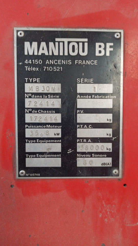 Manitou 30 NB - Chariot tout terrain: photos 4 Manitou 30 NB - Chariot tout terrain: photos 4