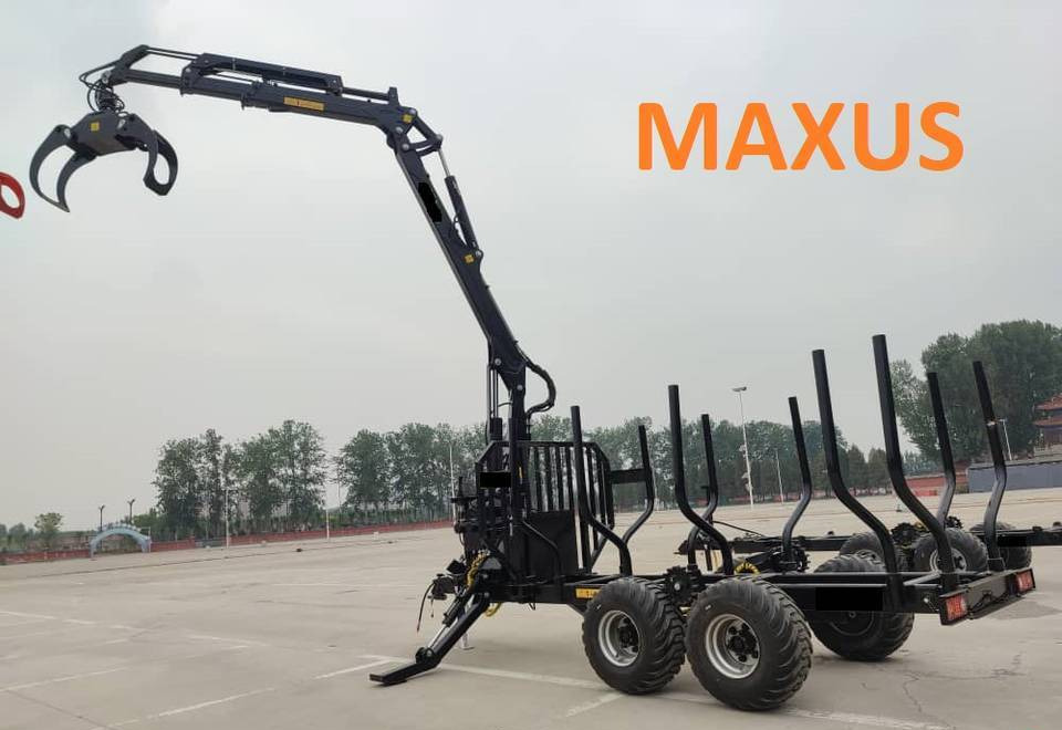 NEW MAXUS 12T Forest Trailer 2T Crane Warranty | НОВА Лісова причепа 12Т з Краном 2Т MAXUS Гарантія - Remorque forestière: photos 1 NEW MAXUS 12T Forest Trailer 2T Crane Warranty | НОВА Лісова причепа 12Т з Краном 2Т MAXUS Гарантія - Remorque forestière: photos 1