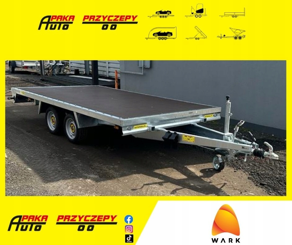 PLATFORMY PRZYCZEPA 4x2 WARK DMC 2700 / WARK 4x2 Platform Trailer DMC 2700 - Remorque plateau: photos 1 PLATFORMY PRZYCZEPA 4x2 WARK DMC 2700 / WARK 4x2 Platform Trailer DMC 2700 - Remorque plateau: photos 1