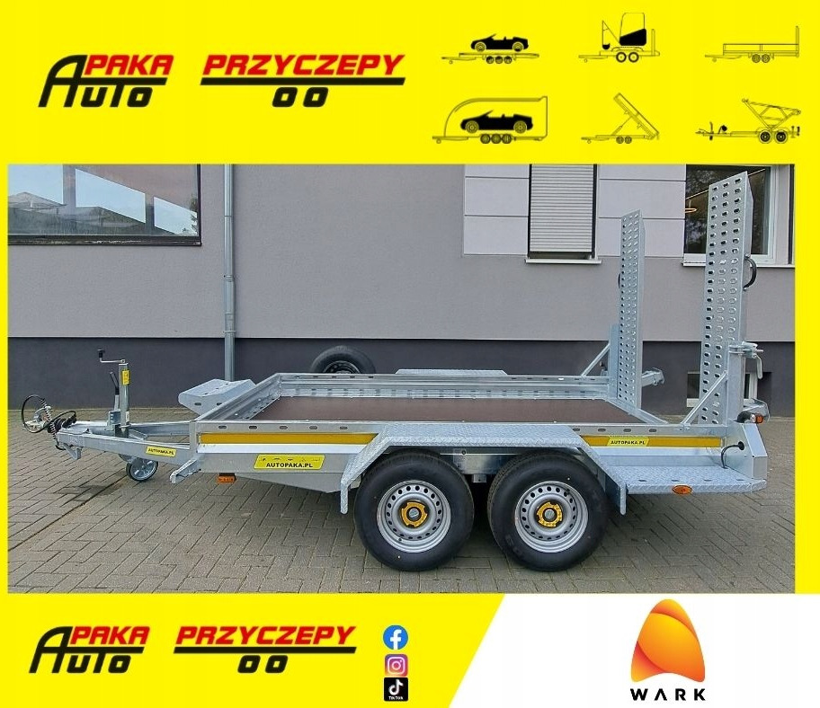 PRZYCZEPA LAWETA DO MINIKOPARKI POD KOPARKĘ 2700KG / MINI EXCAVATOR TRANSPORTER TRAILER 2700KG - Remorque porte engin: photos 1 PRZYCZEPA LAWETA DO MINIKOPARKI POD KOPARKĘ 2700KG / MINI EXCAVATOR TRANSPORTER TRAILER 2700KG - Remorque porte engin: photos 1