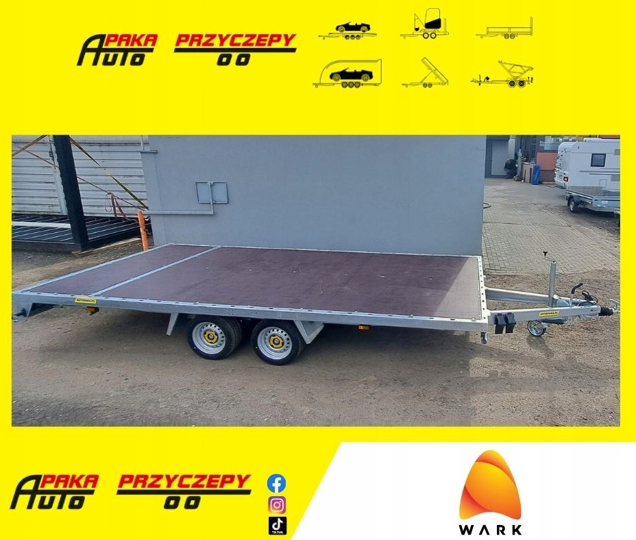 PRZYCZEPA PLATFORMOWA 5X2 WARK DMC 3500 / WARK PLATFORM TRAILER 5X2 DMC 3500 - Remorque plateau: photos 1 PRZYCZEPA PLATFORMOWA 5X2 WARK DMC 3500 / WARK PLATFORM TRAILER 5X2 DMC 3500 - Remorque plateau: photos 1