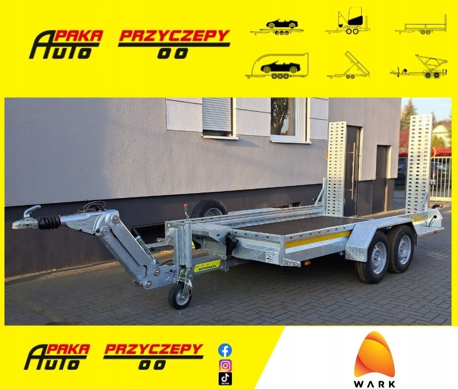 PRZYCZEPA WARK KHD DO MINIKOPARKI KOPARKI REGULOWANY DYSZEL DMC 3500 / WARK KHD TRAILER FOR MINI EXCAVATOR WITH ADJUSTABLE DRAWBAR DMC 3500 - Remorque porte engin: photos 1 PRZYCZEPA WARK KHD DO MINIKOPARKI KOPARKI REGULOWANY DYSZEL DMC 3500 / WARK KHD TRAILER FOR MINI EXCAVATOR WITH ADJUSTABLE DRAWBAR DMC 3500 - Remorque porte engin: photos 1