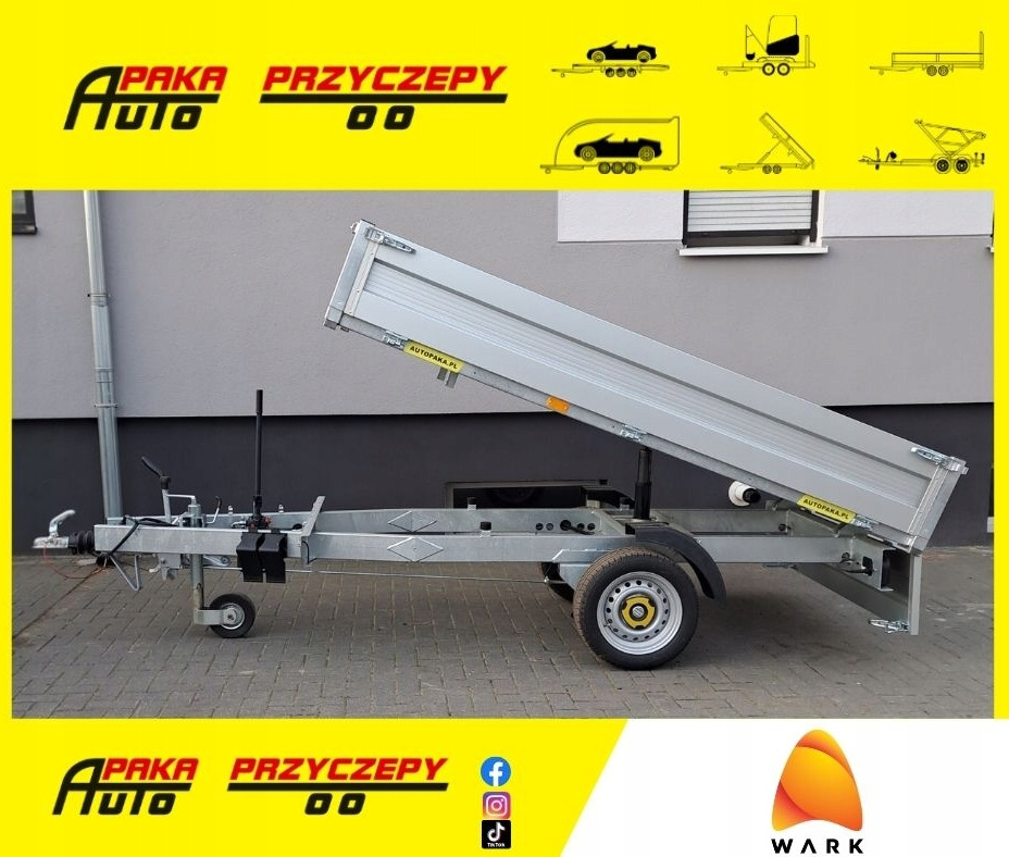 Przyczepa WARK wywrotka DMC 1500 kg 1-wywrot / WARK tipper trailer GVW 1500 kg 1-way tipper - Remorque benne: photos 1 Przyczepa WARK wywrotka DMC 1500 kg 1-wywrot / WARK tipper trailer GVW 1500 kg 1-way tipper - Remorque benne: photos 1