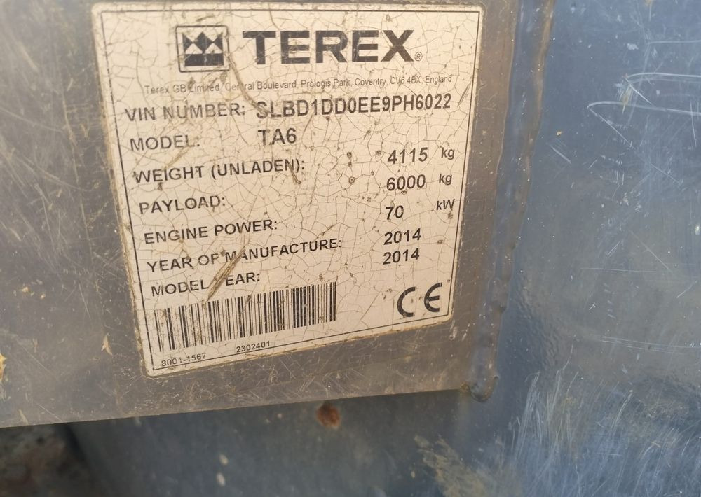 Tombereau Terex TA6: photos 7