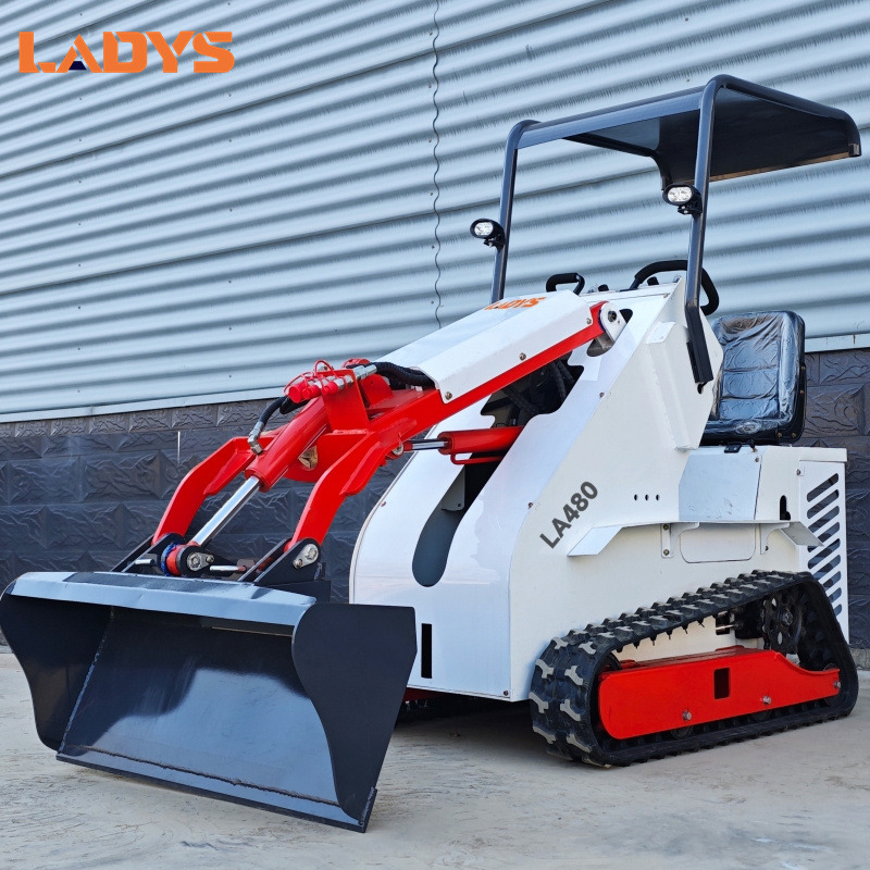 LADYS Free Shipping Mini Skid Steer Loader Compact Track Electric/Diesel Chinese Mini Skid Steer Loader For Sale With Mini Skid Steer Attachments 4 In 1 Bucket - Mini chargeuse: photos 5 LADYS Free Shipping Mini Skid Steer Loader Compact Track Electric/Diesel Chinese Mini Skid Steer Loader For Sale With Mini Skid Steer Attachments 4 In 1 Bucket - Mini chargeuse: photos 5