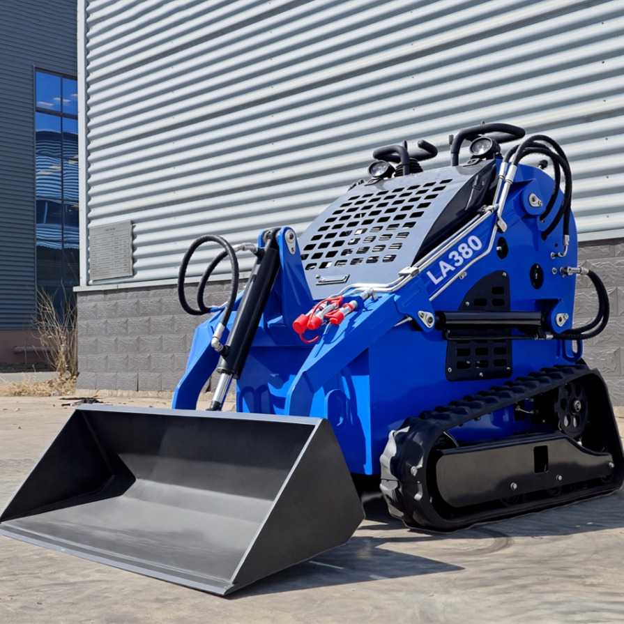 LEZUM Free Shipping LA380 Mini Skid Steer Loader Compact Track Diesel Cheap Mini Skid Steer Loader For Sale With Mini Skid Steer Attachments 4 In 1 Bucket - Mini chargeuse: photos 4 LEZUM Free Shipping LA380 Mini Skid Steer Loader Compact Track Diesel Cheap Mini Skid Steer Loader For Sale With Mini Skid Steer Attachments 4 In 1 Bucket - Mini chargeuse: photos 4