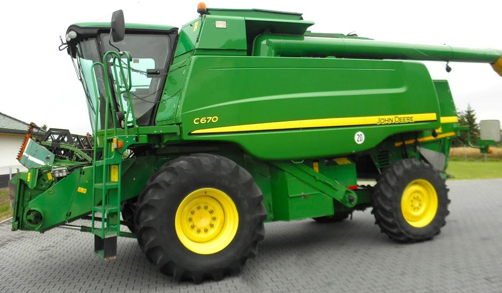 John Deere C 670 2008 Rok, heder 7,6m, 1900 mtg, Nie Malowany, Stan Idealny - Moissonneuse-batteuse: photos 3 John Deere C 670 2008 Rok, heder 7,6m, 1900 mtg, Nie Malowany, Stan Idealny - Moissonneuse-batteuse: photos 3