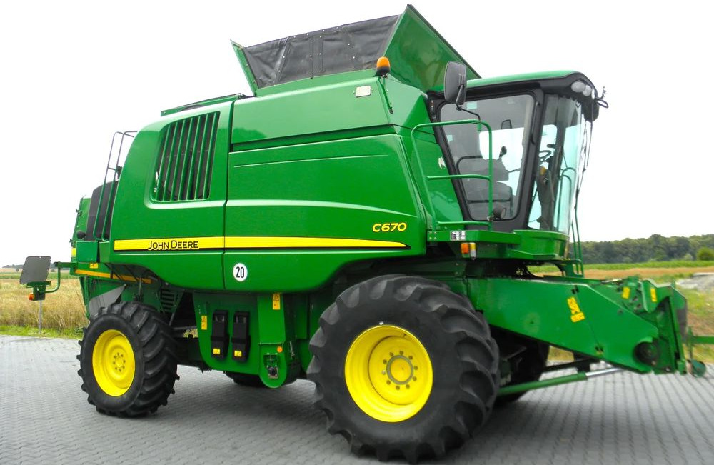 John Deere C 670 2008 Rok, heder 7,6m, 1900 mtg, Nie Malowany, Stan Idealny - Moissonneuse-batteuse: photos 4 John Deere C 670 2008 Rok, heder 7,6m, 1900 mtg, Nie Malowany, Stan Idealny - Moissonneuse-batteuse: photos 4