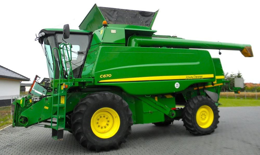 John Deere C 670 2008 Rok, heder 7,6m, 1900 mtg, Nie Malowany, Stan Idealny - Moissonneuse-batteuse: photos 5 John Deere C 670 2008 Rok, heder 7,6m, 1900 mtg, Nie Malowany, Stan Idealny - Moissonneuse-batteuse: photos 5