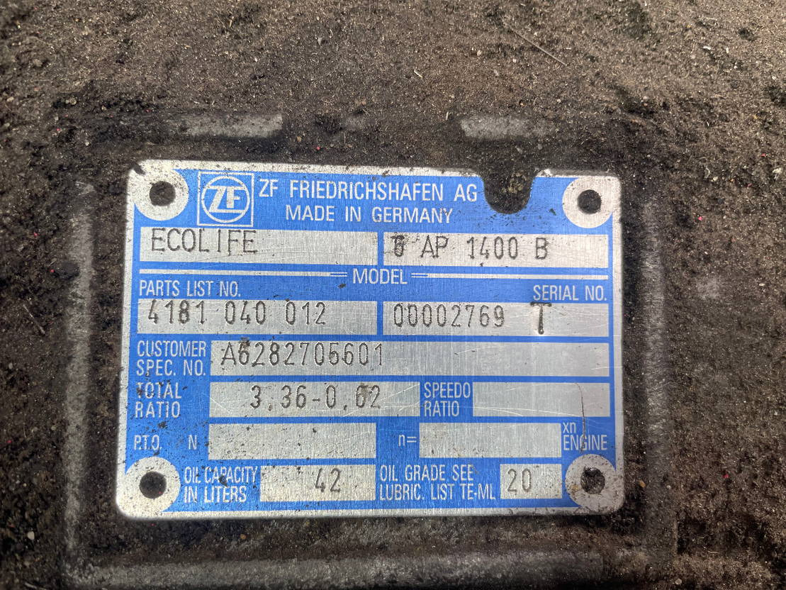 Mercedes-Benz Getriebe ZF 6 AP 1400 B Ecolife 4181040012 6AP1400B Citaro - Transmission pour Bus: photos 4 Mercedes-Benz Getriebe ZF 6 AP 1400 B Ecolife 4181040012 6AP1400B Citaro - Transmission pour Bus: photos 4