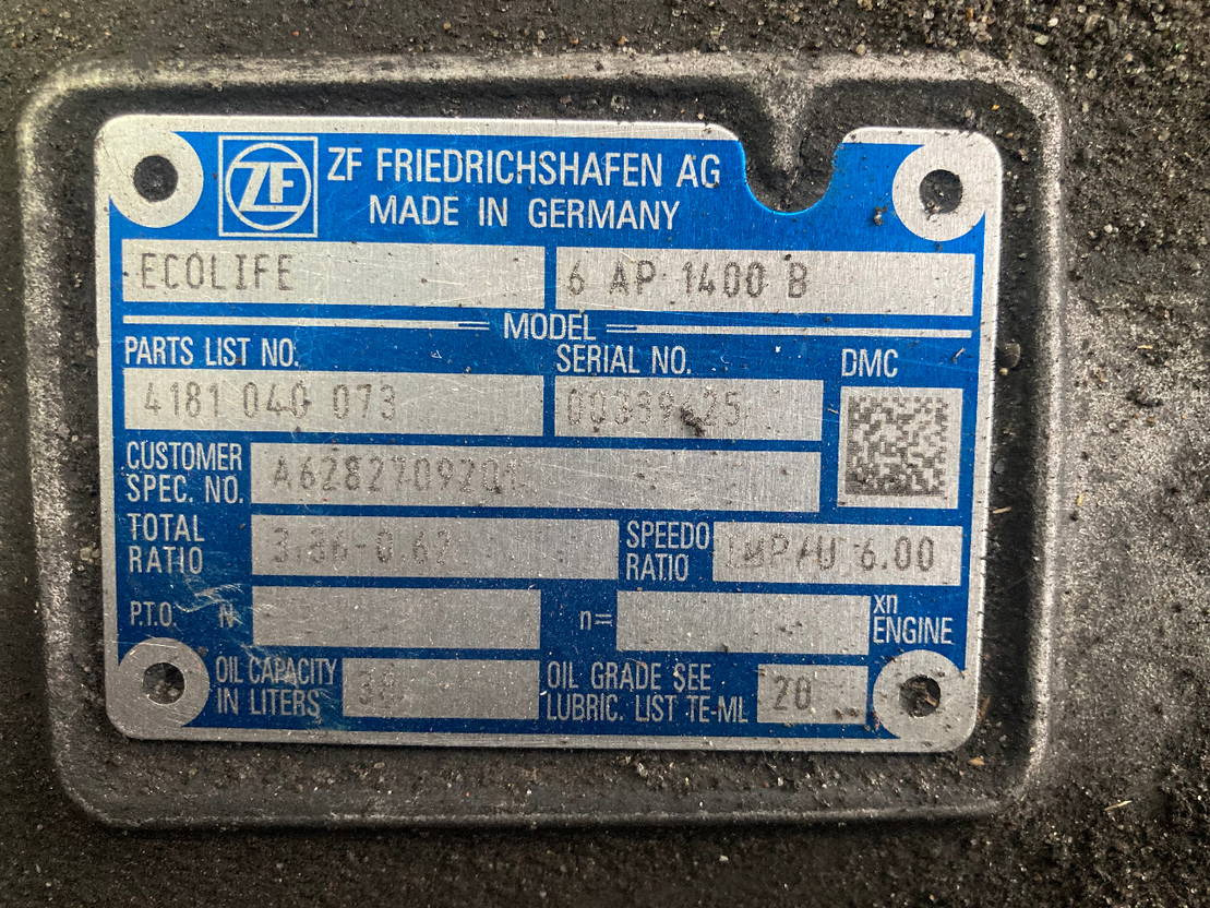 ZF Getriebe ZF 6 AP 1400 B Ecolife 4181040073 A6282709201 6AP1400B - Boîte de vitesse pour Bus: photos 2 ZF Getriebe ZF 6 AP 1400 B Ecolife 4181040073 A6282709201 6AP1400B - Boîte de vitesse pour Bus: photos 2