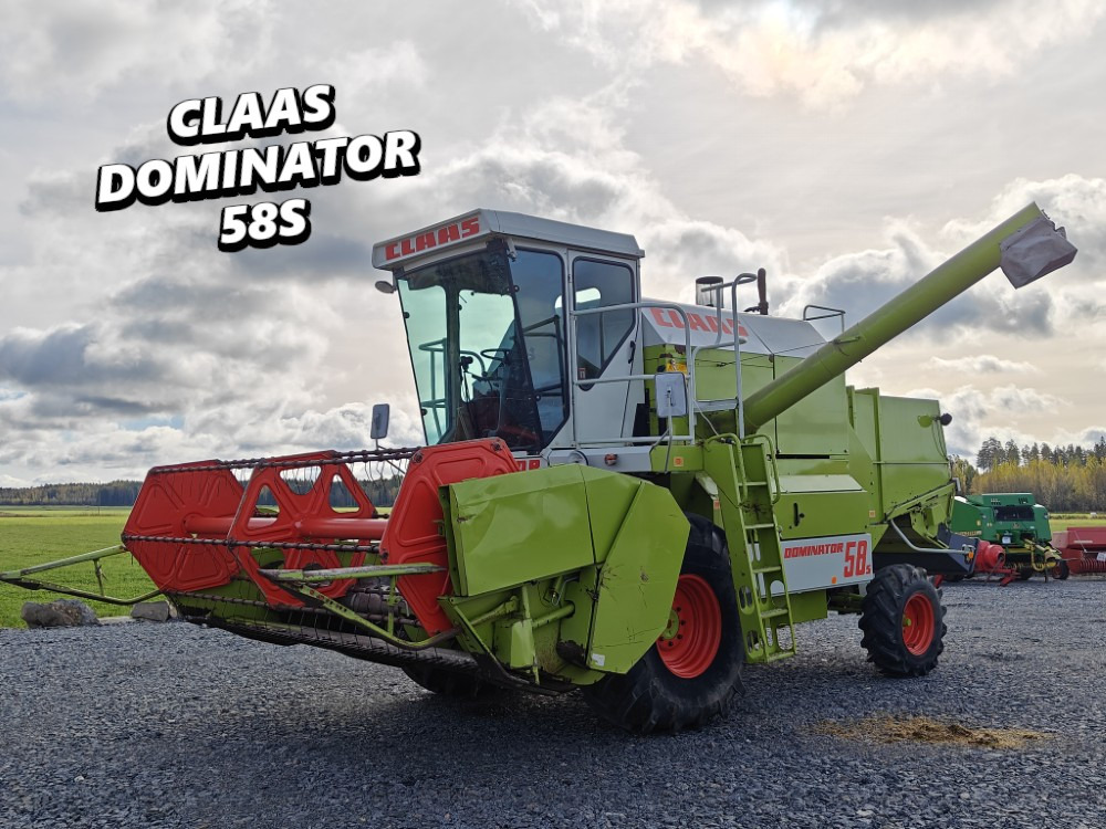 Claas Dominator 58S, 6-sylinterinen Hydraulinen torvi, ruumenlevitin, katso video! - Moissonneuse-batteuse: photos 1 Claas Dominator 58S, 6-sylinterinen Hydraulinen torvi, ruumenlevitin, katso video! - Moissonneuse-batteuse: photos 1