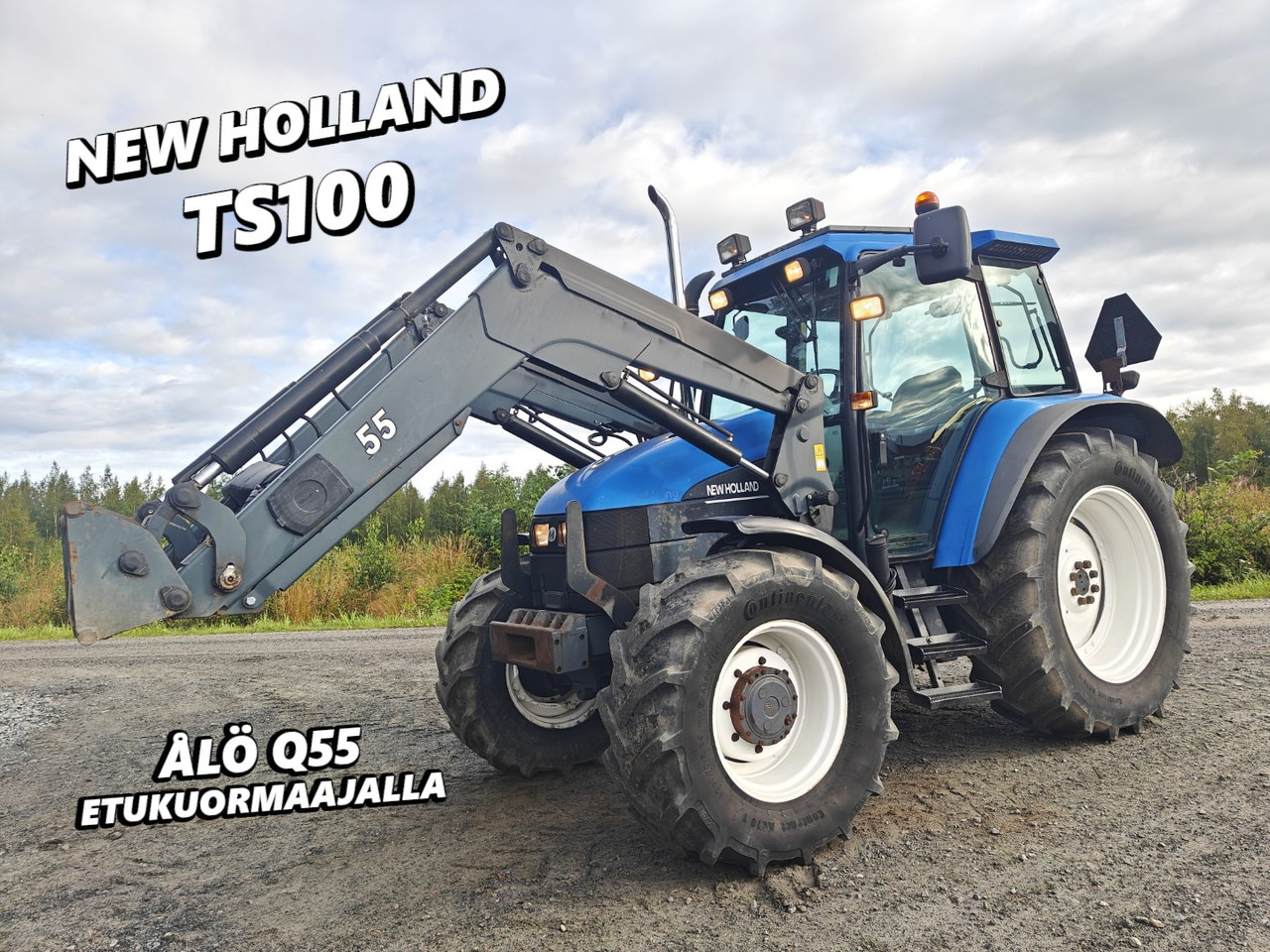 New Holland TS100, ES vaihteisto, ilmastointi, etukuormaaja Ålö Q55, katso video! - Tracteur agricole: photos 1 New Holland TS100, ES vaihteisto, ilmastointi, etukuormaaja Ålö Q55, katso video! - Tracteur agricole: photos 1