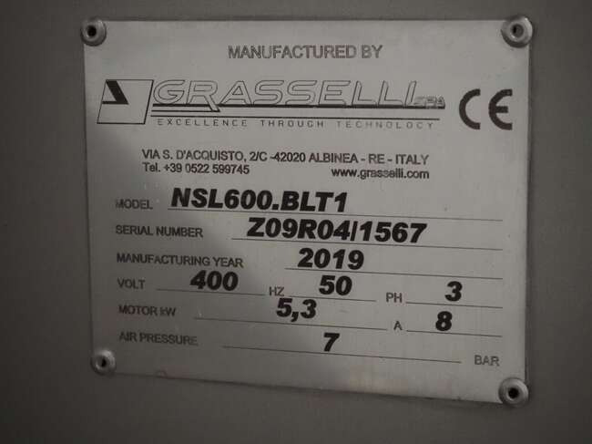 Machine agroalimentaire Grasselli semi-automatic slicer NSL600: photos 9