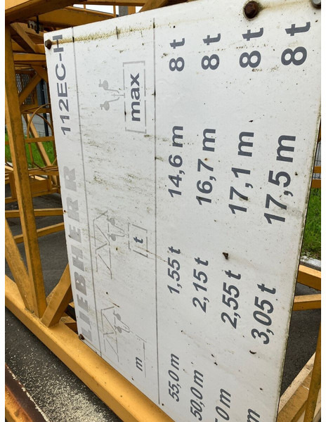 Grue à tour Liebherr 112EC-H8 1995 perfect condition: photos 6