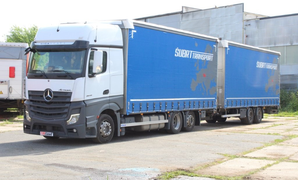 Mercedes-Benz Actros 2542 NAVIGACE + PANAV TVK 18 M (8,20m x 2,4 - Camion à rideaux coulissants, Remorque rideaux coulissants: photos 3 Mercedes-Benz Actros 2542 NAVIGACE + PANAV TVK 18 M (8,20m x 2,4 - Camion à rideaux coulissants, Remorque rideaux coulissants: photos 3