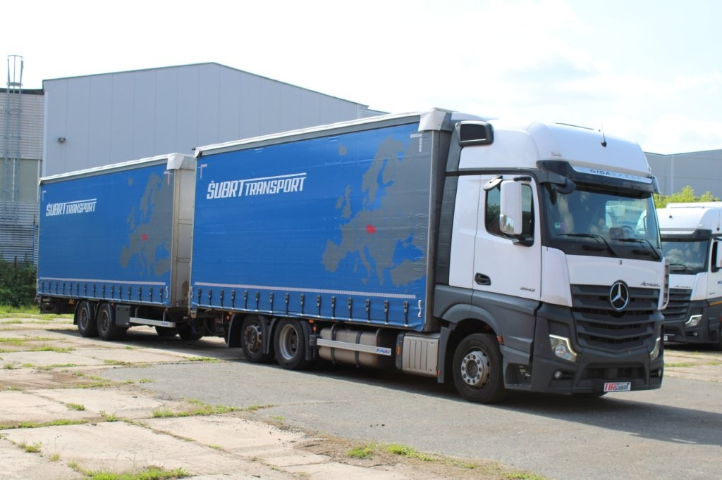 Mercedes-Benz Actros 2542 NAVIGACE + PANAV TVK 18 M (8,20m x 2,4 - Camion à rideaux coulissants, Remorque rideaux coulissants: photos 2 Mercedes-Benz Actros 2542 NAVIGACE + PANAV TVK 18 M (8,20m x 2,4 - Camion à rideaux coulissants, Remorque rideaux coulissants: photos 2