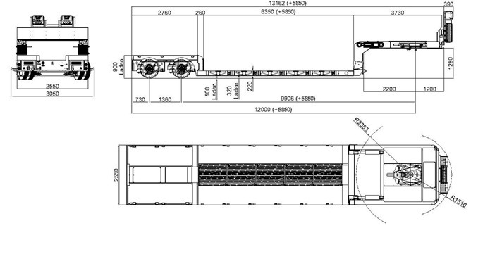 YALCIN EXTRA SURBAISSEE 2 ESSIEUX - Semi-remorque surbaissé: photos 4 YALCIN EXTRA SURBAISSEE 2 ESSIEUX - Semi-remorque surbaissé: photos 4