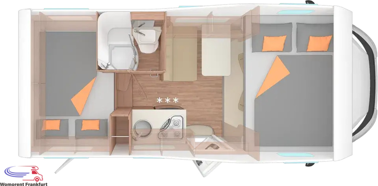 Wohnmobil Weinsberg CaraHome 550 MG - Camping-car capucine: photos 4 Wohnmobil Weinsberg CaraHome 550 MG - Camping-car capucine: photos 4