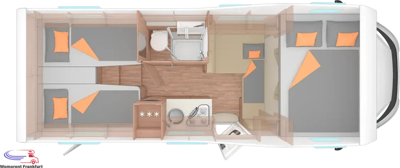 Wohnmobil Weinsberg CaraHome 650 MEG - Camping-car capucine: photos 4 Wohnmobil Weinsberg CaraHome 650 MEG - Camping-car capucine: photos 4