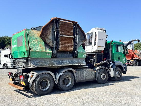 MAN TGS 35.540 8x4 mit Komptech-Zusatzeinheit - Camion, Broyeur de végétaux: photos 3 MAN TGS 35.540 8x4 mit Komptech-Zusatzeinheit - Camion, Broyeur de végétaux: photos 3