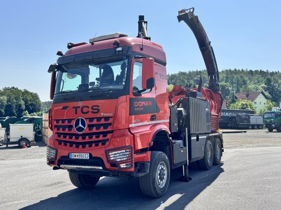Mercedes-Benz ACTROS 6x4 DONAR 5810K ? Hack-LKW / Mobilhacker | TCS Umwelttechnik - Camion, Broyeur de végétaux: photos 1 Mercedes-Benz ACTROS 6x4 DONAR 5810K ? Hack-LKW / Mobilhacker | TCS Umwelttechnik - Camion, Broyeur de végétaux: photos 1