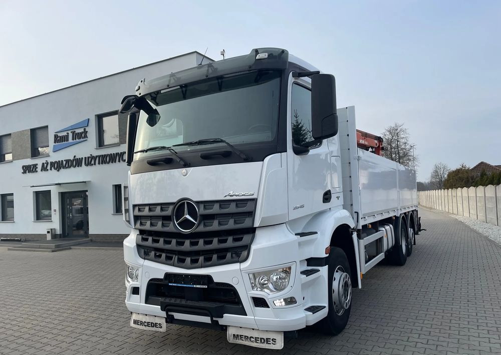 Mercedes-Benz Arocs 2545, HDS ATLAS 186.3 - PILOT - Camion plateau, Camion grue: photos 1 Mercedes-Benz Arocs 2545, HDS ATLAS 186.3 - PILOT - Camion plateau, Camion grue: photos 1