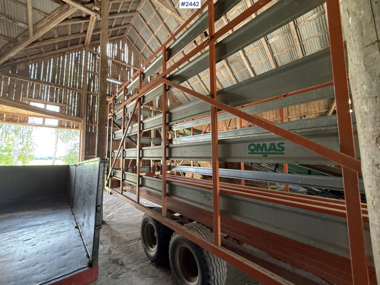 Self-loading trailer small bale Omas CB170 S - Matériel de fenaison: photos 3 Self-loading trailer small bale Omas CB170 S - Matériel de fenaison: photos 3