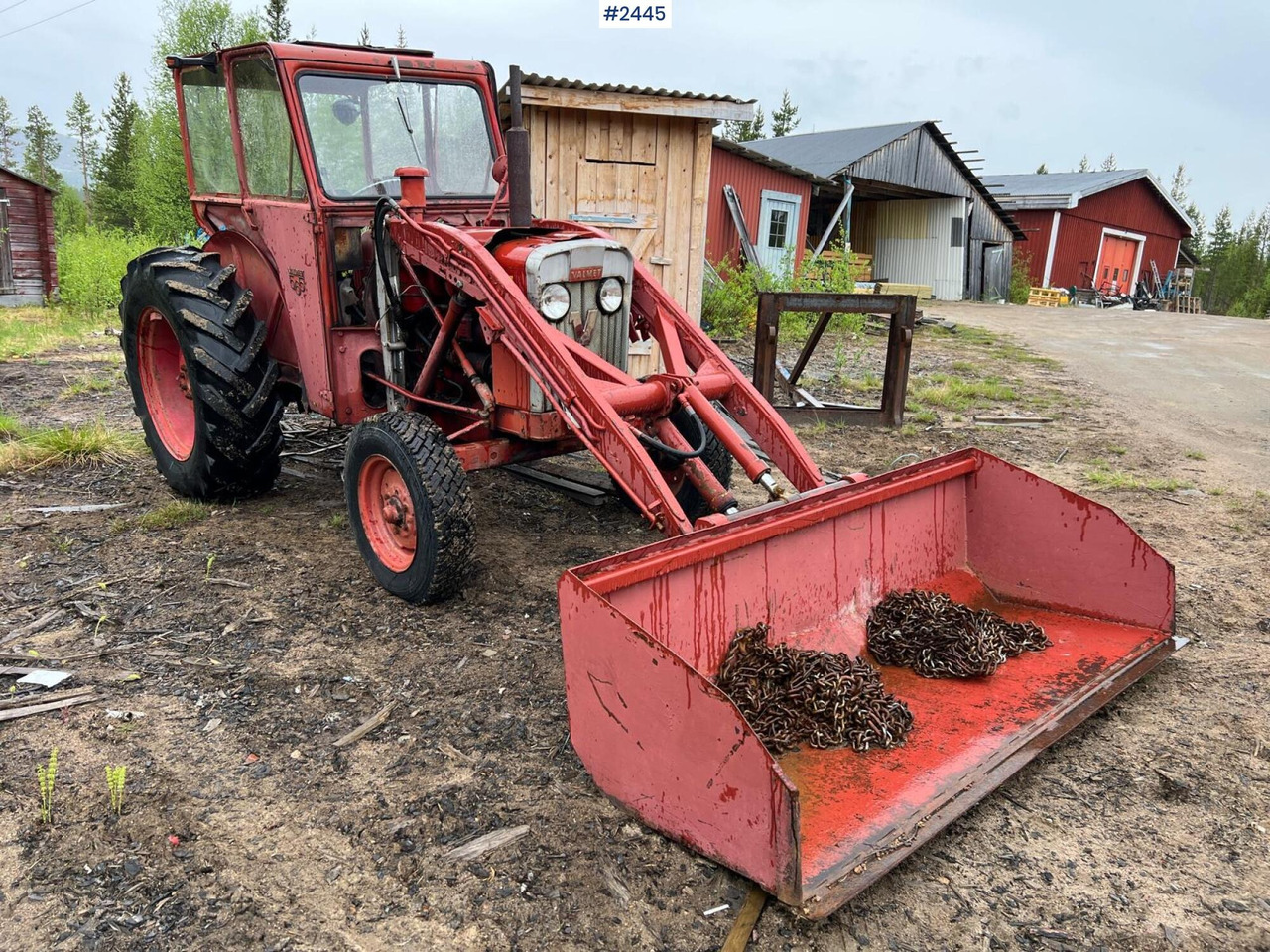 VALMET 565 Tractor with bucket - Tracteur agricole: photos 4 VALMET 565 Tractor with bucket - Tracteur agricole: photos 4