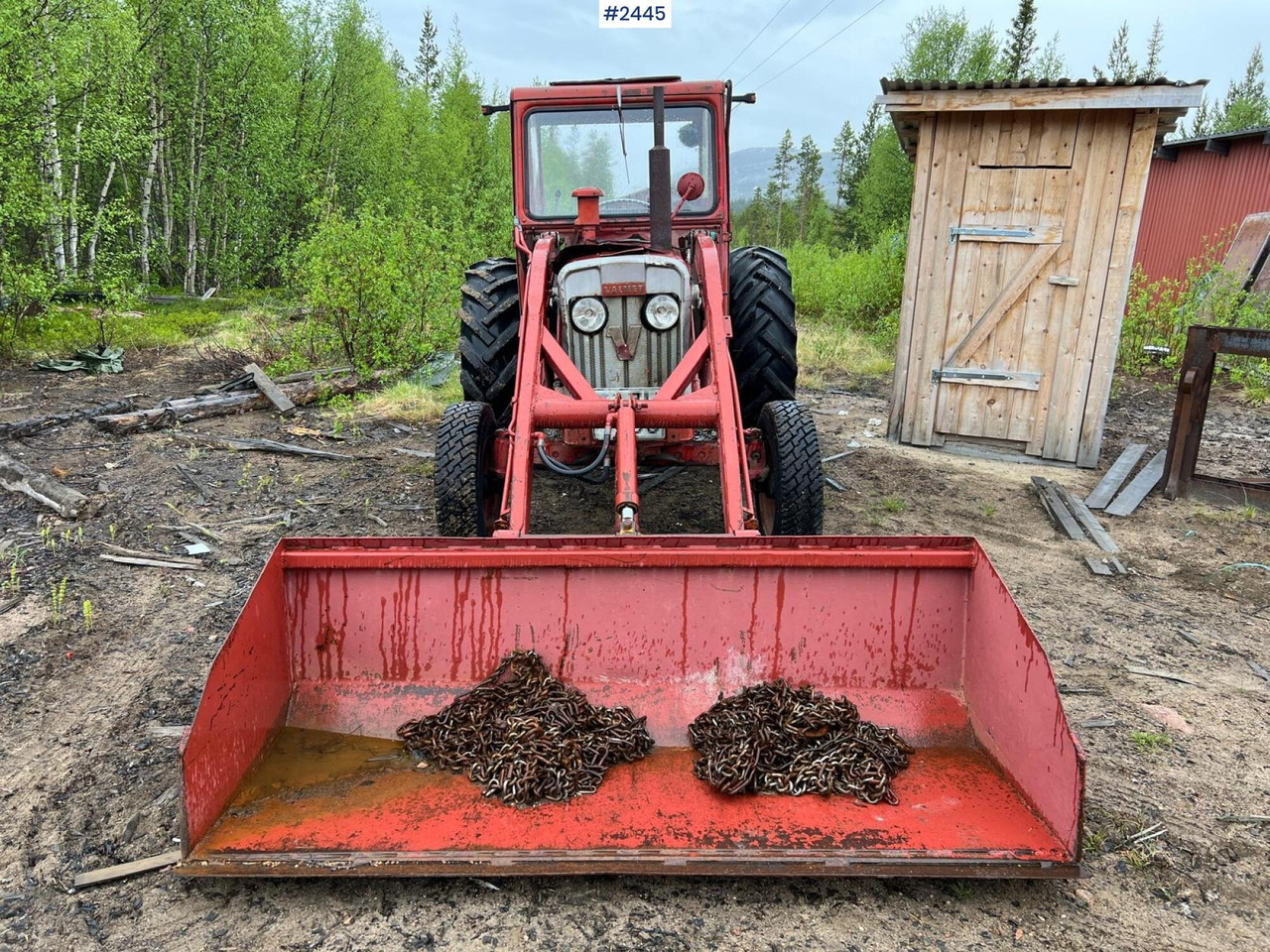 VALMET 565 Tractor with bucket - Tracteur agricole: photos 3 VALMET 565 Tractor with bucket - Tracteur agricole: photos 3