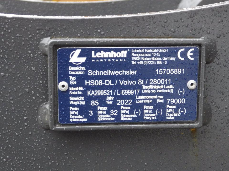 Lehnhoff HS08 hydr. Schnellwechsler 60er Bolzen (2731,10 netto) - Attache rapide: photos 3 Lehnhoff HS08 hydr. Schnellwechsler 60er Bolzen (2731,10 netto) - Attache rapide: photos 3
